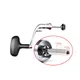 Stainless steel Spinning fishing reel crank Full metal spinning reel handle foldable fishing reel