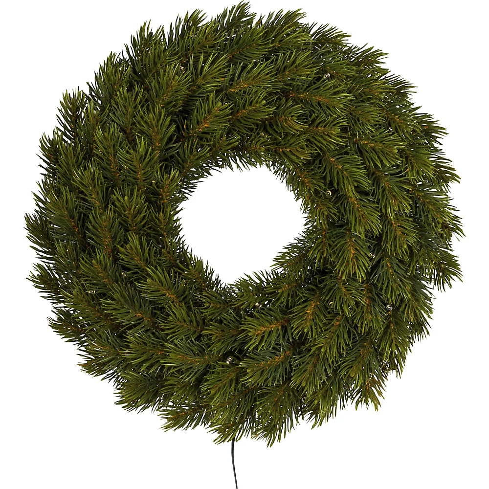 Couronne de sapin avec diodes LED - kaiserkraft