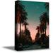 Awkward Styles Palm Art Los Angeles Cityscape Evening in LA Printed Decor LA Photo Prints LA Cityscape Canvas Wall Art Urban Canvas Collection Urban Wall Art Los Angeles Framed Artwork LA Poster Decor