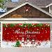 Holloyiver Christmas Santa Claus Garage Door Decoration Extra Large Outdoor Xmas Holiday Garage Door Banner Cover Decoration Xmas Outdoor Holiday Background Sign 5.9x13.0ft