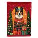 Collie Holiday Christmas Garden Flag 11.25 in x 15.5 in