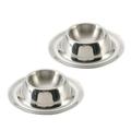 Egg Holder 2pcs Stainless Steel Egg Holder Boiled Egg Stand Tabletop Kitchen Tool for Breakfast Brunch (Egg Base)