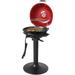 Electric BBQ Grill For Indoor & Outdoor Grilling With Warming Rack - Portable Patio Grill 1600 Watts (Red)