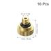 misting nozzles BESTOMZ 16pcs Misting Nozzles Brass Low Pressure Misting Nozzles for Outdoor Cooling System 0.3cm Orifice