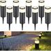 Low Voltage Lighting 5W LED Landscape Bollard way Light 12V Landscape Lights Outdoor Aluminum Housing IP65 Waterproof 50 000 Hours Lifespan 3000K Warm White