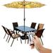 Fymlhomi Parasol Lights Patio Umbrella Lights Cordless String Lights with Remote Control 8 Mode LED Umbrella Pole Light Battery Operated Waterproof for Umbrella Outdoor Garden Decoration