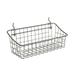 Spectrum Diversified 11 x 4 x 4 Pegboard & Wall Mount Basket Small Wire Basket for Slatwall & Pegboard Home & Garage Storage Versatile Wall Organizer for Tools & Craft Supplies Industrial Gray