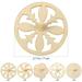 unfinished tops 20pcs Unfinished Tops Coloring Wood Blank Gyroscopes for Kids Children