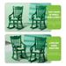 Mini Chair 2Pcs Mini Rocking Chairs Mini House Chair Decors Wooden Rocking Chairs Mini House Adorns