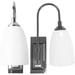 Battery Operated Wall Sconce 2 Pack - 4 Hour Auto Shut-Off Wireless Wall Sconce 100 Lumens - Easy Install Battery Powered Sconce Light - Plastic With Chrome Finish