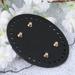 DIY Bag Material 1PC PU Leather Bag Base Board Oval Bag Bottom Base Harden Bag Bottom Plate DIY Woven Bag Material Creative DIY Luggage Bag Accessory for Bag Making (Black)