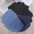 Self-adhesive Jeans Cloth Sticker 30pcs Self-adhesive Jeans Cloth Sticker for Clothing Patch Iron On Patch for Clothing Sweater Shirt Elbow Multi Color Stickers(Blue)