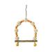 SamFansar Natural Rattan Ball Bird Toy Bird Toy with Wooden Beads Colorful Bird Toy with Wooden Beads Natural Rattan Balls Toy for Thinking Development Anxiety