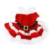 Dog Christmas Costume Puppy Dress Soft Warm Short Sleeve Xmas Pet Clothes Dog Christmas Outfit For Dogs Cats