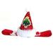 Temacd Pet Hat Christmas Series Pattern Dress-up Mild to Skin Pet Dogs Christmas Cone Hat for Small Medium Dogs