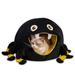 Back to School Savings! Feltree Black Spider Pet Bed Pet Villa Housepet Dog Bed Pet Supplies Semi-enclosed Pet Dog Bed