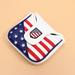 Mallet Putter Cover Mallet Putter Covers Headcover PU Leather USA Flag Style Square Club Head Cover Head Cover