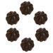 Wooden Craft 6Pcs Handheld Massage Balls walnut Massage Balls Acupressure Balls (Dark Brown)