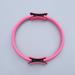 Pilates Circle 1pc Pilates Resistance Ring Yoga Circle Body Balance Fitness Assistant Gym Workout Accessories (Pink)