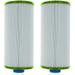Two Pack Pool Spa Filter Replaces Unicel 4CH-24 Pool Filter 25 Sq Ft Filbur FC-0131 Pleatco PGS25P4