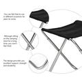 folding chair 1pc Outdoor Fishing Stool Folding Chair Portable Fishing Chair Aluminium Alloy Chair Sketching Stool(Black)