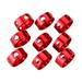 Tent Cord Rings 20 PCS Aluminum Alloy Tent Rings Cord Tensioners for Camping Hiking Backpacking Picnic Shelter Shade Canopy Outdoor Activity (Red)