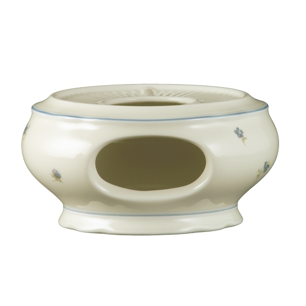 Esmeyer 1 x Seltmann Stövchen, Form: Marieluise, Glasur: elfenbein, Dekor: 30308 Streublume Image