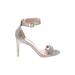 Mix No. 6 Heels: Silver Shoes - Women's Size 8 - Open Toe