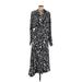 Proenza Schouler Casual Dress - Midi Collared Long sleeves: Black Dresses - New - Women's Size 8