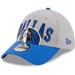 Men's New Era Gray/Blue Dallas Mavericks Tip-Off Two-Tone 39THIRTY Flex Hat