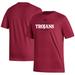 Men's adidas Cardinal Troy University Trojans Sideline Fresh Short Sleeve T-Shirt