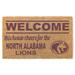 North Alabama Lions 18" x 34" Welcome Doormat