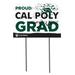 Cal Poly Mustangs 18'' x 24'' Proud Graduate Yard Sign