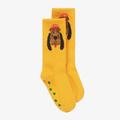 Mini Rodini Yellow Cotton Dog Anti-Slip Socks