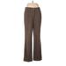 Rafaella Dress Pants - High Rise: Brown Bottoms - Women's Size 8