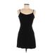 Ann Taylor LOFT Casual Dress - A-Line Scoop Neck Sleeveless: Black Print Dresses - Women's Size 00 Petite