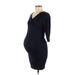 H&M Mama Casual Dress: Blue Dresses - Women's Size Small Maternity