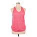 Puma Active T-Shirt: Pink Print Activewear - Women's Size X-Large