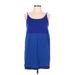 Zenana Premium Casual Dress: Blue Dresses - Women's Size Large