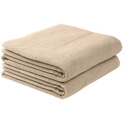 Duschtuch SCHIESSER "Turin aus 100% Baumwolle in dezenter Reiskornoptik", beige (sand), B:70cm L:140cm, Frottier, Frotti