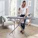 Seymour Home Products Adjustable Height 4 Leg Ironing Board w/ Mesh Top & Iron Rest in Gray | 36 H x 58.5 W x 13 D in | Wayfair 8142902