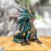 Trinx Jenan 3.75"W Blue Dragon Figurine Unique Gifts Resin | 3 H x 3.75 W x 2 D in | Wayfair D1C832538A3F4522B2BB8CEE6B53712D
