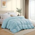 Alwyn Home 600 Fill Power All Season Comforter Goose Down in Blue | 104 H x 88 W x 1 D in | Wayfair DF555C3913E24D22BADED76EC8E6CDD5