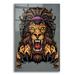 Trinx Red Barrel Studio® 'Lion w/ Dreadlocks' By Flyland Designs, Acrylic Glass Wall Art Plastic/Acrylic | 16 H x 12 W x 0.13 D in | Wayfair