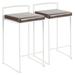 Latitude Run® Herward 27.75 Short Counter Stool Metal in Brown | 31 H x 17.5 W x 16 D in | Wayfair 1709A896C9C84F008EE7FD8BBBB726BD