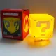Veilleuse de jeu Super Mario Bros pour enfants lampe de table LED point d'interrogation
