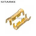 20 pièces Double languette de Terminal parallèle en forme de U connecteurs à Inserts froids bornes froides petites dents cosse Fascia 0.5-1.5mm2 DJ453