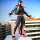 Spider-Man Sentinel Sv Anime Figure Miles Morales Spider-Verse Peni Toe Action Figurine Mobile