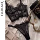 KEOLACE-Lingerie sexy en dentelle sous-vêtements érotiques soutiens-gorge et culottes