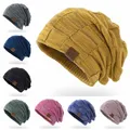 Chapeau en laine Bobble pour hommes et femmes bonnets au crochet commandés casquette décontractée